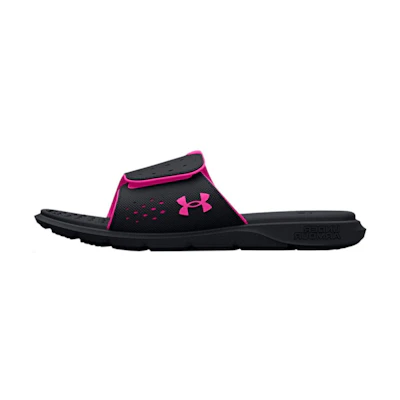 (W) UA Ignite 7 Slide 'Black Rebel Pink'