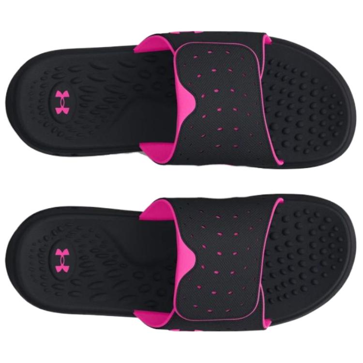 Shop (W) Under Armour Ignite 7 Slide 'Negro Rebelde Rosa' 3026027-002