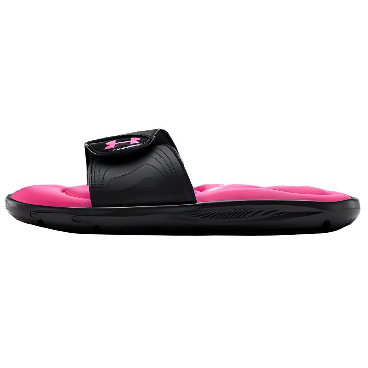(Women)  Under Armour Ignite 9 Slide 'Black Pink Surge'  3022717-003