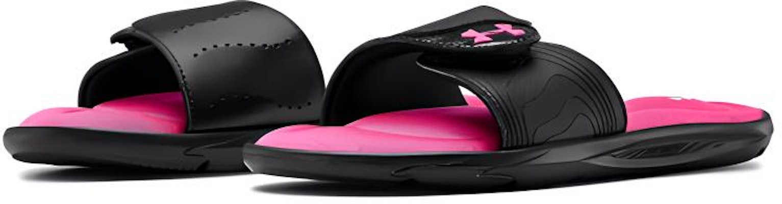 (W) Under Armour Ignite 9 Slide 'Hitam Pink Surge' 3022717-003 Lookbook (W) Under Armour Ignite 9 Slide 'Hitam Pink Surge' 3022717-003