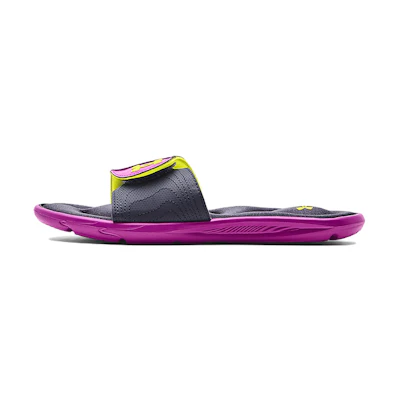 (W) UA Ignite 9 Slide 'Strobe Tempered Steel'