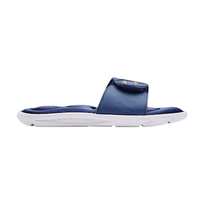 (W) UA Ignite 9 Slide 'White Mineral Blue'