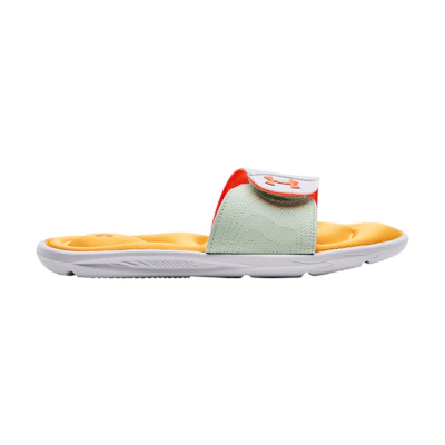 (W) UA Ignite 9 Slide 'White Orange Ice'