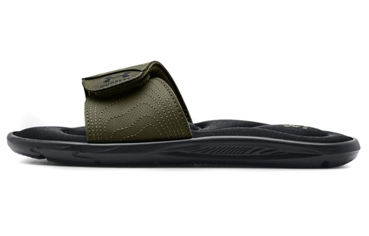 Buy (W) 언더아머 이그나이트 프리덤 2 슬라이드 (블랙/그린) 3025687-002