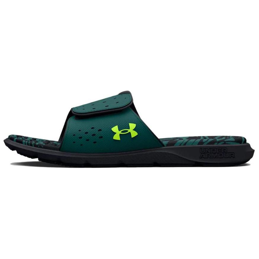 (Women) Under Armour Ignite Pro Graphic Footbed Slide 'Coastal Teal Floral' 3026029-300