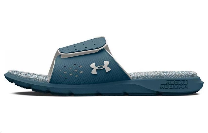 (W)  UA Ignite Pro Graphic Footbed Slide 'Static Blue' 圖 2