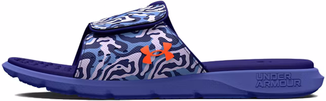 (Women) Under Armour Ignite Pro Graphic Strap Slide 'Baja Blue Camo' 3026028-400 (Women) Under Armour Ignite Pro Graphic Strap Slide 'Baja Blue Camo' 3026028-400