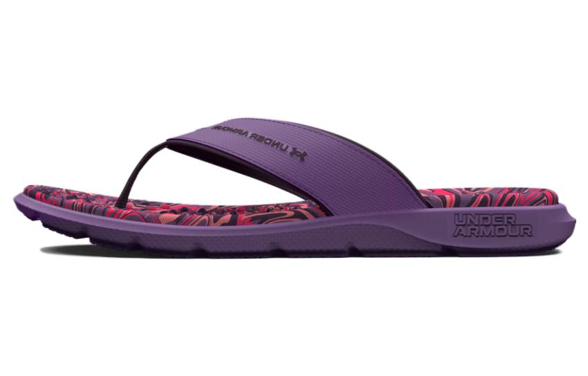 (Women) Under Armour Ignite Pro Marbella Graphic Sandal 'Retro Purple Marble' 3026031-500