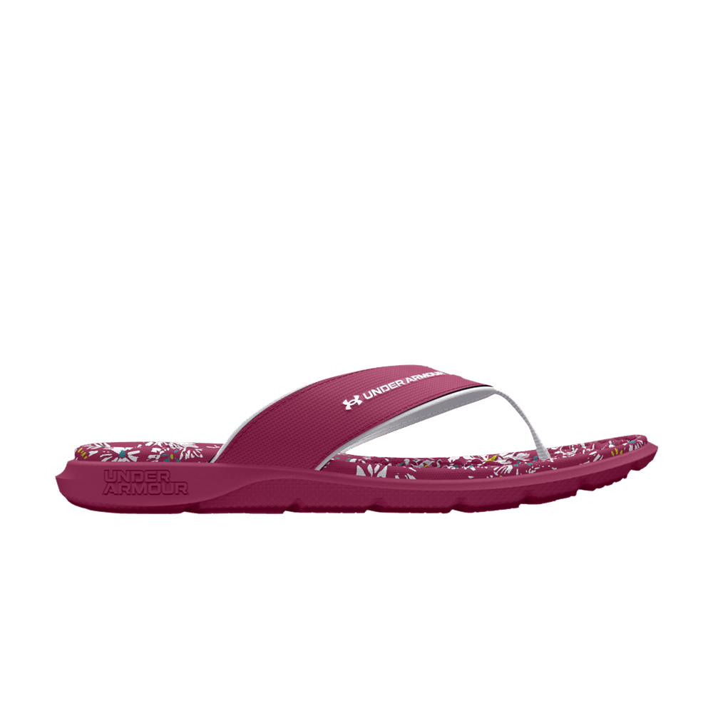 (Women)  Under Armour Ignite Pro Marbella Graphic Sandal 'Charged Cherry Floral'  3026031-601