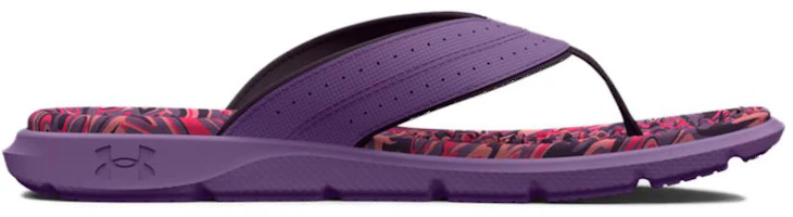 Order (女性)Under Armour Ignite Pro Marbella 圖案拖鞋 '復古紫色大理石' 3026031-500