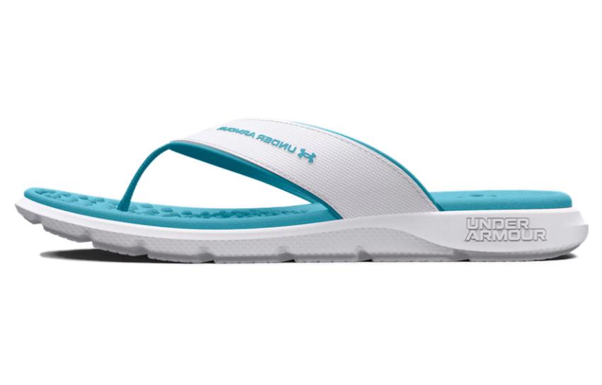 (Women) Under Armour Ignite Pro Marbella Sandal 'White Blue Surf' 3026030-101