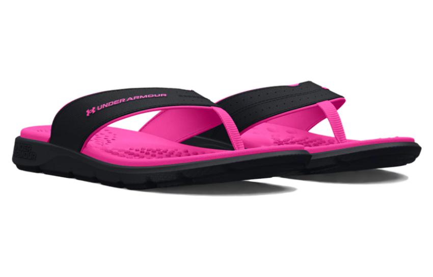 Lookbook (W) Sandal Under Armour Ignite Pro Marbella 'Black Rebel Pink' 3026030-002