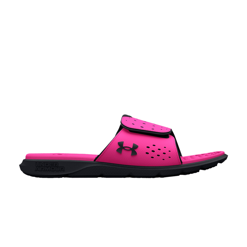 (Women)  Under Armour Ignite Pro Slide 'Rebel Pink Black'  3026027-600