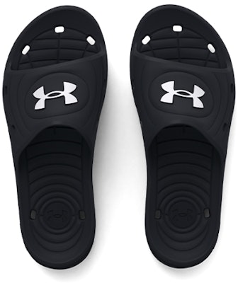 (W) Under Armour Locker 4 Slide 'Hitam Putih' 3027013-001 Shop (W) Under Armour Locker 4 Slide 'Hitam Putih' 3027013-001