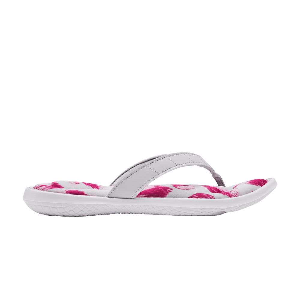 (Women)  Under Armour Marbella 7 FB Sandal 'Graphic - White Pink'  3023770-101