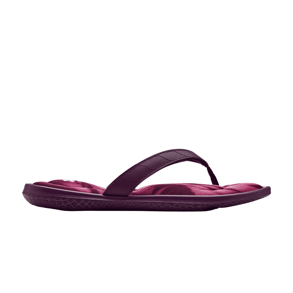 (Women)  Under Armour Marbella 7 FB Sandal 'Graphic - Polaris Purple'  3023770-500