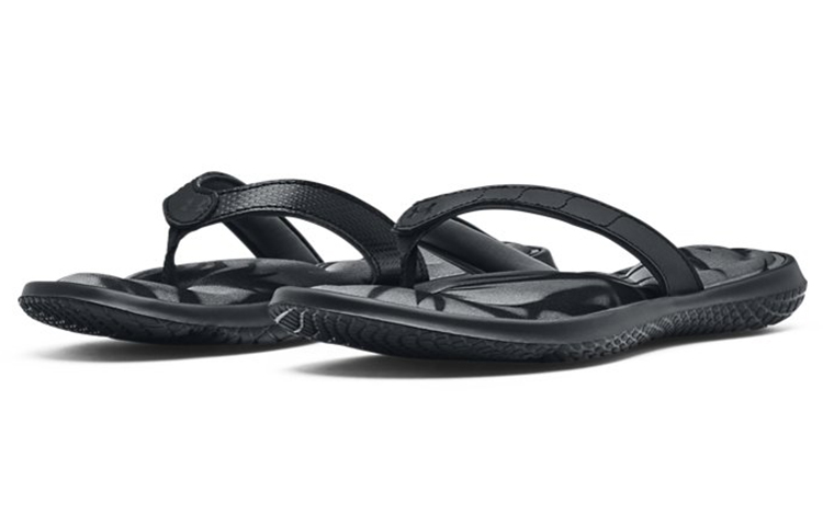 Lookbook (W) Under Armour Marbella 7 FB Sandal 'Graphic - Hitam' 3023770-001