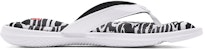 (W) Under Armour Marbella 7 Graphic FB Sandal 'Hitam Putih' 3023770-002
