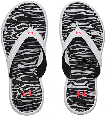 (W) Under Armour Marbella 7 Graphic FB Sandalo ''Nero Bianco'' 3023770-002 Shop (W) Under Armour Marbella 7 Graphic FB Sandalo ''Nero Bianco'' 3023770-002