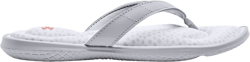 (Women) Under Armour Marbella 7 Slide 'White Mod Grey' 3023770-104 (Women) Under Armour Marbella 7 Slide 'White Mod Grey' 3023770-104