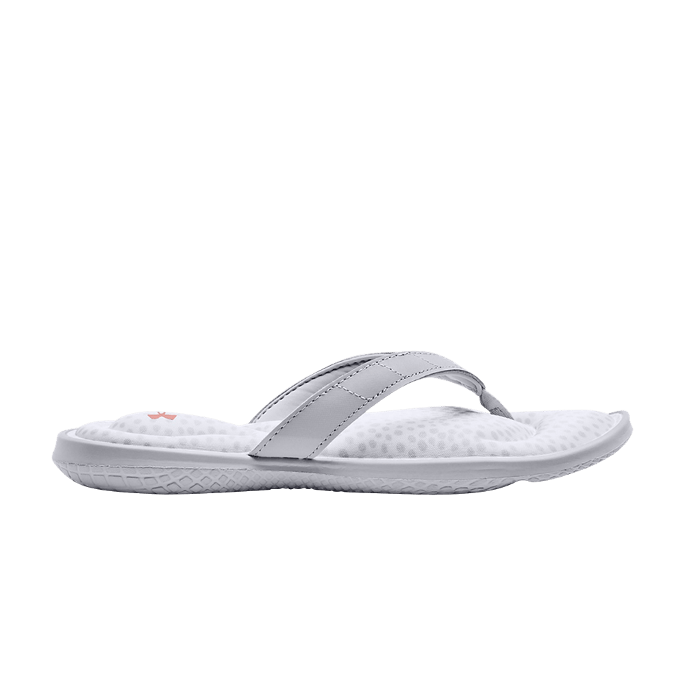 (Women)  Under Armour Marbella 7 Slide 'White Mod Grey'  3023770-104