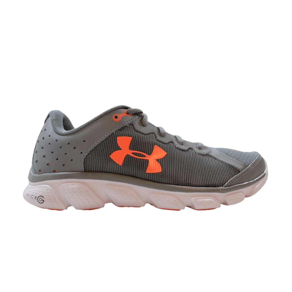 (Women)  Under Armour Micro G Assert 6 'Stealth London Orange'  1266252-040
