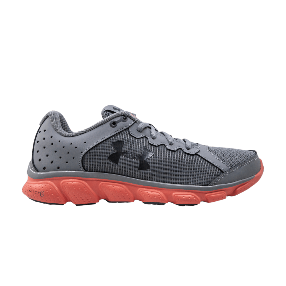 (Women)  Under Armour Micro G Assert 6 'Steel London Orange'  1266252-038