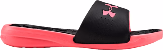 (Women) Under Armour Playmaker Fixed Strap Slide 'Black Pink' 3000063-001 (Women) Under Armour Playmaker Fixed Strap Slide 'Black Pink' 3000063-001