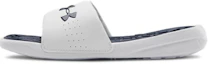 Buy (W) Under Armour Playmaker Fixed Strap Slipper ''Wit Blauw'' 3000063-103