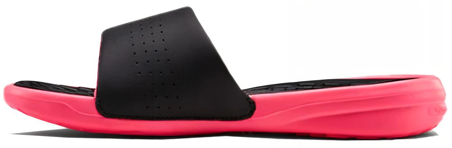 under-armour-playmaker-fixed-strap-slide-black-pink-women