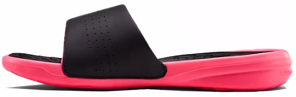 (Women) Under Armour Playmaker Fixed Strap Slide 'Black Pink' 3000063-001 (Women) Under Armour Playmaker Fixed Strap Slide 'Black Pink' 3000063-001