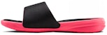 (W) Under Armour Playmaker Fixed Strap Slide 'Hitam Merah Jambu' 3000063-001