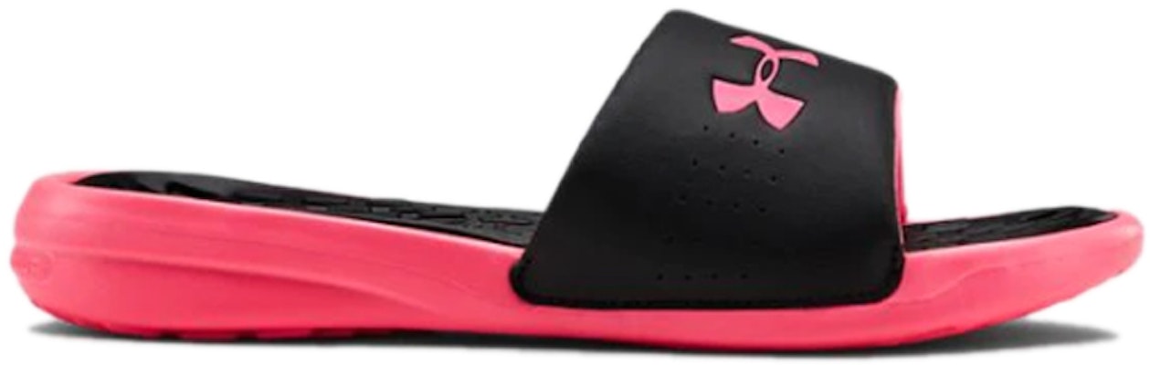 (Women) Under Armour Playmaker Fixed Strap Slide 'Black Pink' 3000063-001 Order (Women) Under Armour Playmaker Fixed Strap Slide 'Black Pink' 3000063-001