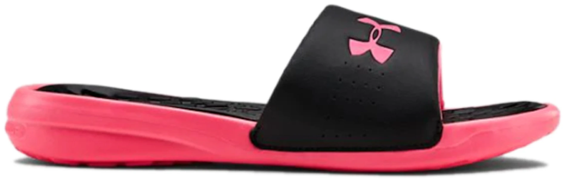 (Women) Under Armour Playmaker Fixed Strap Slide 'Black Pink' 3000063-001 Lookbook (Women) Under Armour Playmaker Fixed Strap Slide 'Black Pink' 3000063-001