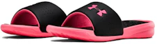 Shop (Women) Under Armour Playmaker Fixed Strap Slide 'Black Pink' 3000063-001