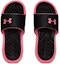 Shop (W) Under Armour Playmaker Fixed Strap Slide 'Hitam Merah Jambu' 3000063-001