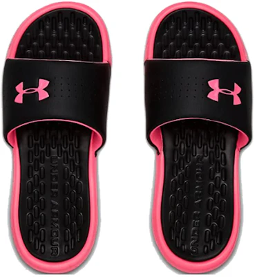 (Women) Under Armour Playmaker Fixed Strap Slide 'Black Pink' 3000063-001 Purchase (Women) Under Armour Playmaker Fixed Strap Slide 'Black Pink' 3000063-001