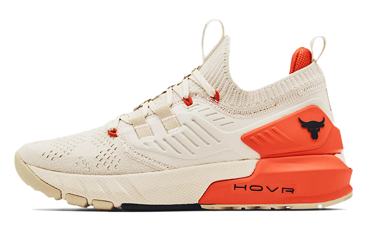 (Women)  Under Armour Project Rock 3 'Summit White Rogue Orange'  3023005-111