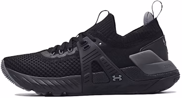 (Women) Under Armour Project Rock 4 'Black Pitch Grey' 3023696-002 (Women) Under Armour Project Rock 4 'Black Pitch Grey' 3023696-002