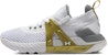 (W) Under Armour Project Rock 4 'Putih Emas Metalik' 3023696-104