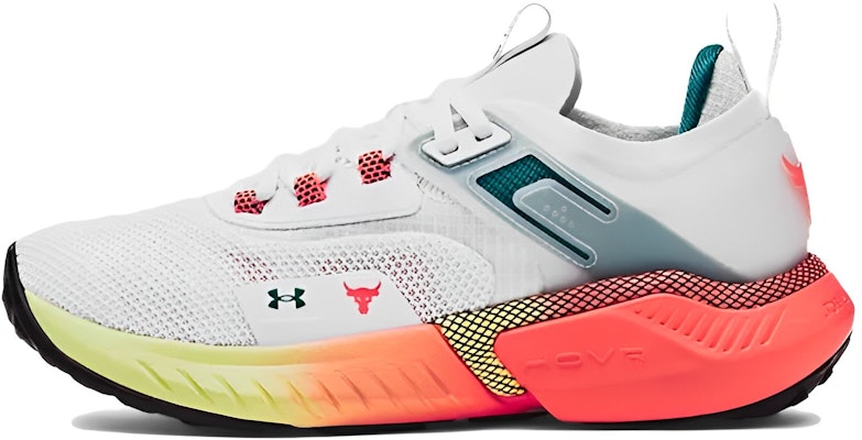 (Women) Under Armour Project Rock 5 'White After Burn' 3025436-102 Buy (Women) Under Armour Project Rock 5 'White After Burn' 3025436-102