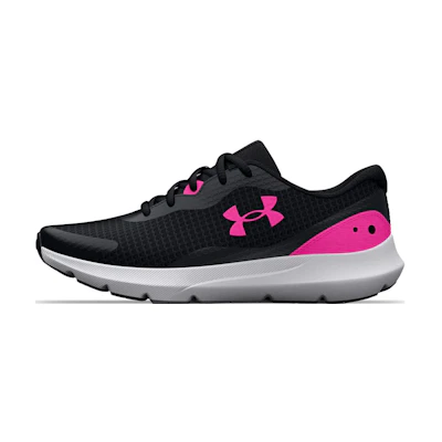 (W) UA Surge 3 'Black Rebel Pink'