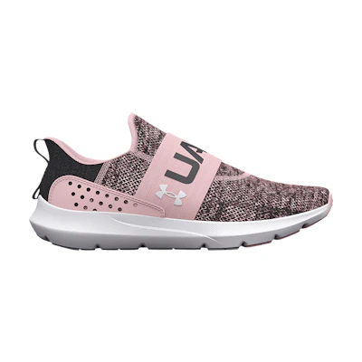 (W) UA Surge 3 Slip 'Prime Pink Jet Grey'