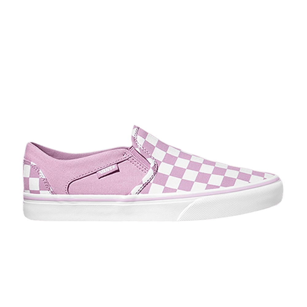 (Women)  Vans Asher 'Checkerboard - Lilac'  VN000VOSR5Q
