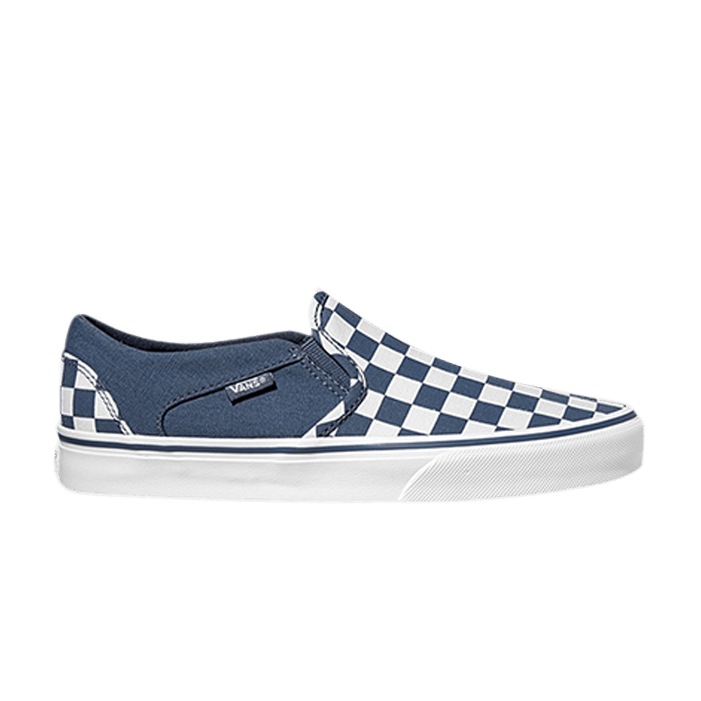 Buy (W) Vans Asher 'Checkerboard - Biru Vintage' VN000VOSR5R