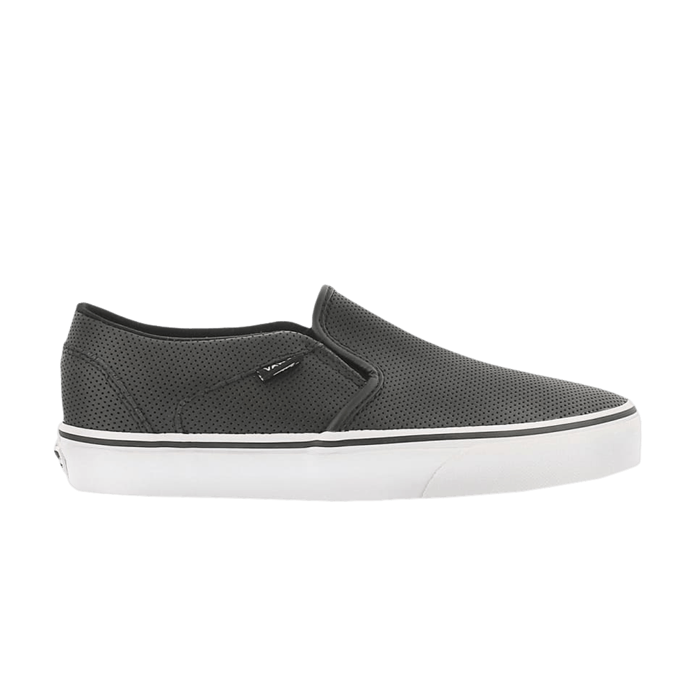 (Women)  Vans Asher 'Perf Leather - Black'  VN000VOSDJ6