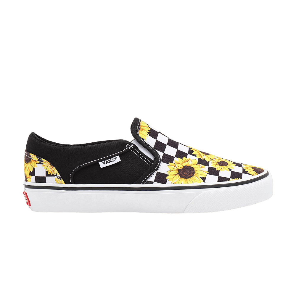 (Women)  Vans Asher 'Sunflower Checkerboard'  VN0A45JM9DQ