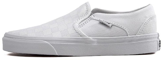 (Women) Vans Asher 'White Checkerboard' VN000VOSW51 (Women) Vans Asher 'White Checkerboard' VN000VOSW51