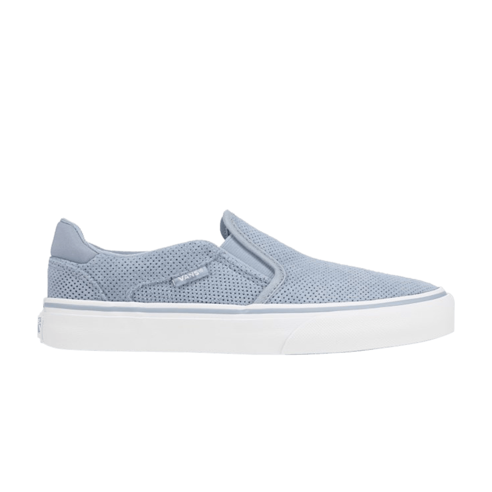 (Women)  Vans Asher Deluxe Perforated Suede 'Blue Fog'  VN0A3TL6XNY
