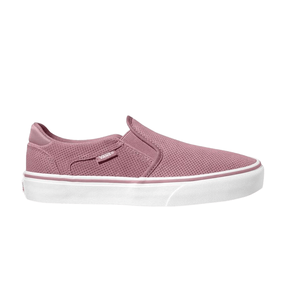 (Women)  Vans Asher Deluxe Perforated Suede 'Nostalgia Rose'  VN0A3TL6XNZ